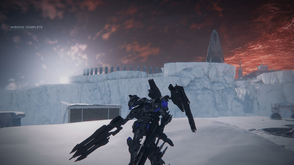 Armored Core VI - mission complete snow map
