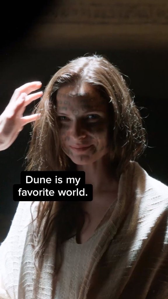 Rebecca Ferguson - caption: Dune is my favorite world.